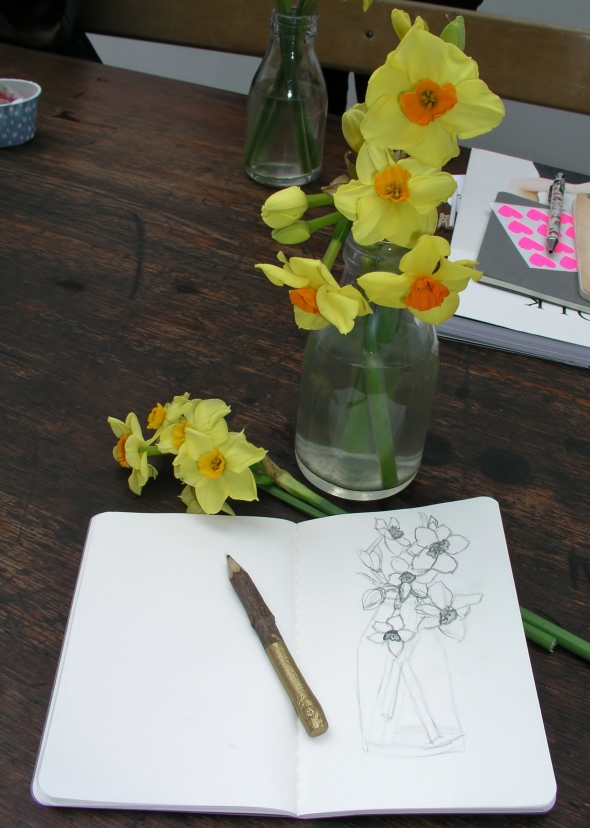 Still life daffodils